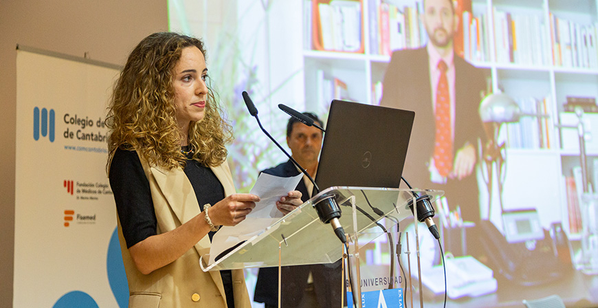 La neurloga Sara Prez Pereda gana el Premio del COM Cantabria a la mejor tesis doctoral de 2022