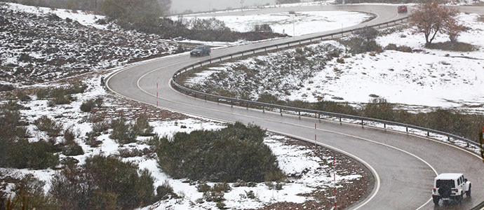 La nieve cuaja por debajo de los 900 metros