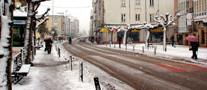 Nieve para recibir a San Sebastin