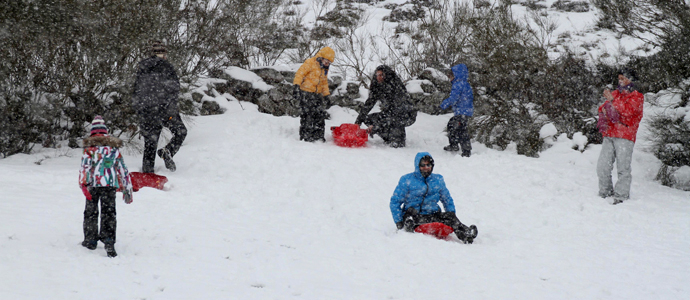 La nieve se quedar hasta el lunes