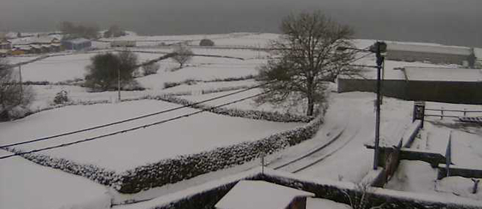 La nieve volver a ser protagonista durante la jornada de hoy