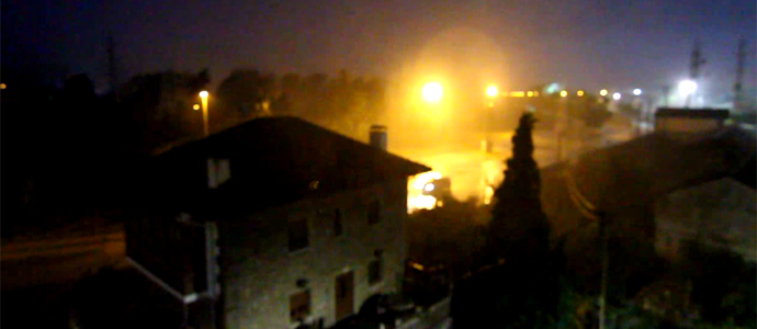 Noche de tormenta en Campoo