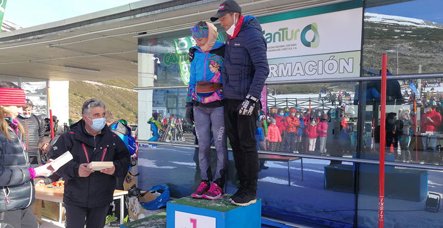Noelia Ortiz y Manuel Merillas se imponen en la VI Skirace Herradura de Campoo 