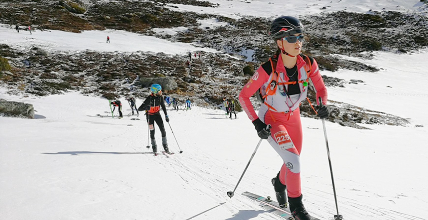 Noelia Ortiz y Manuel Merillas se imponen en la VI Skirace Herradura de Campoo 