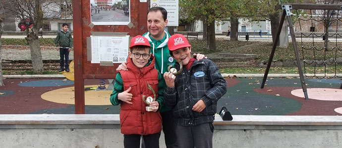 Nueve dupletas participaron en el torneo infantil de petanca del Grupo de Empresa de Sidenor Forgings & Castings