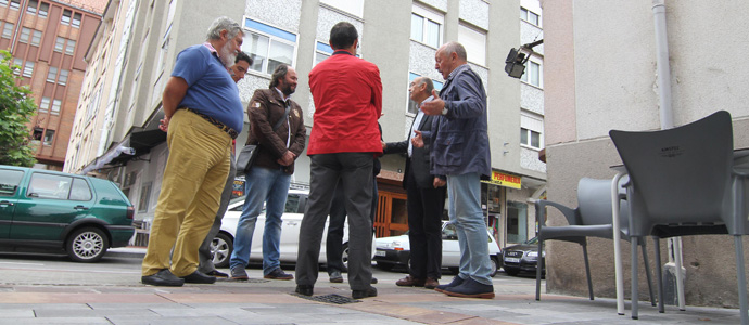 Obras Pblicas inaugura la peatonalizacin de la calle brego y la travesa de La Nevera