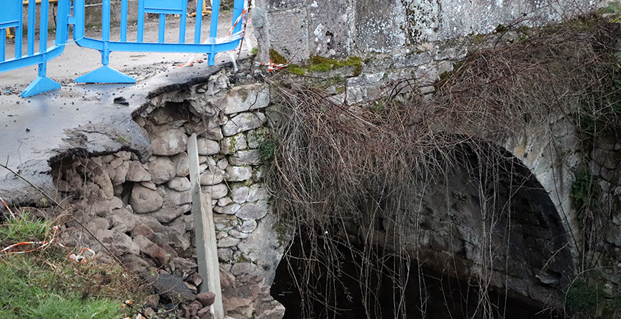 Obras Pblicas reparar el puente de Soto