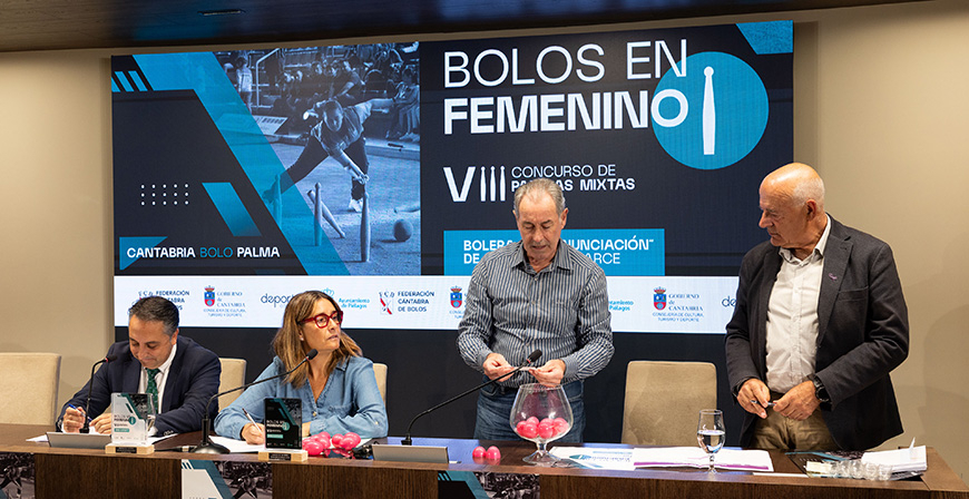 Ocho parejas mixtas, formadas por los primeros clasificados del Campeonato de Espaa, disputarn el VIII concurso 'Bolos en Femenino' 
