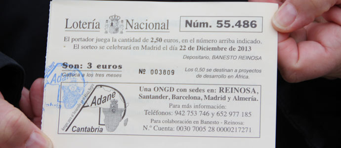 La ONGD Adane reparte ms de 70.000 euros de la Lotera de Navidad en Campoo