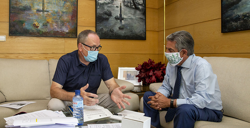 Ortiz expone a Revilla el inters del Ayuntamiento por recuperar el proyecto de un club nutico en el Pantano