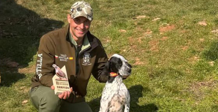 Pablo Mantilla arrasa en el II Campeonato de Invierno de Cernegula junto a su perra 'Kala'