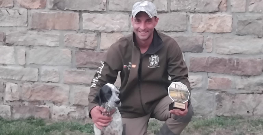 Pablo Mantilla Macho, campen de Cantabria de caza menor con perro