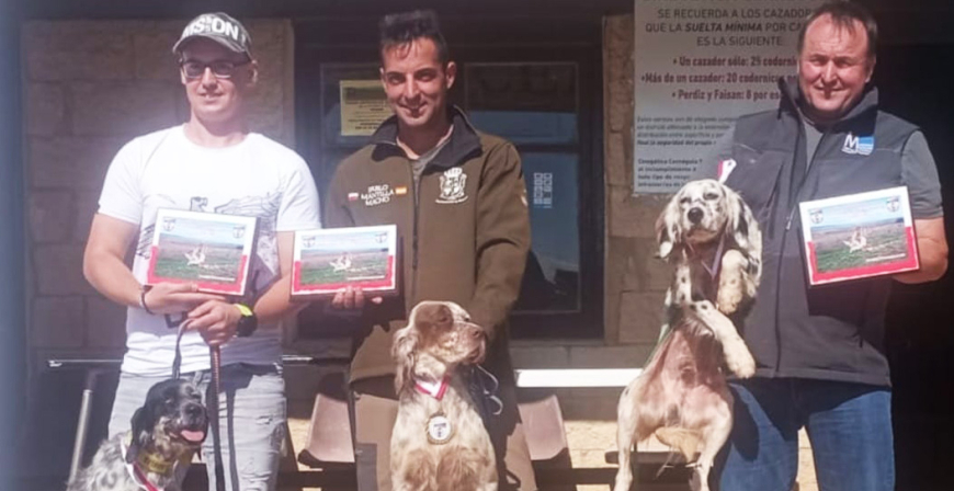 Pablo Mantilla Macho, campen de Cantabria de caza menor con perro