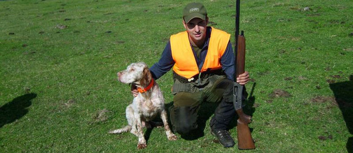 Pablo Mantilla, tercero en el Campeonato de Cantabria de caza menor con perro