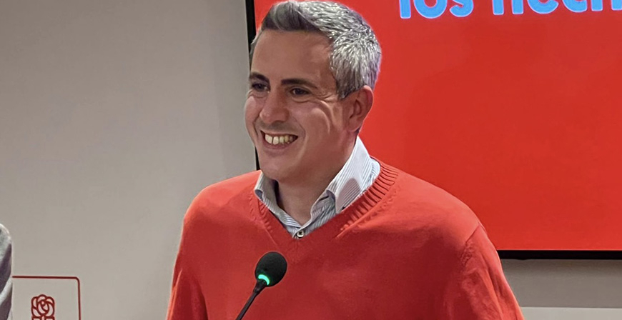 Pablo Zuloaga se impone en las primarias del PSOE con un 75,42% de los votos 