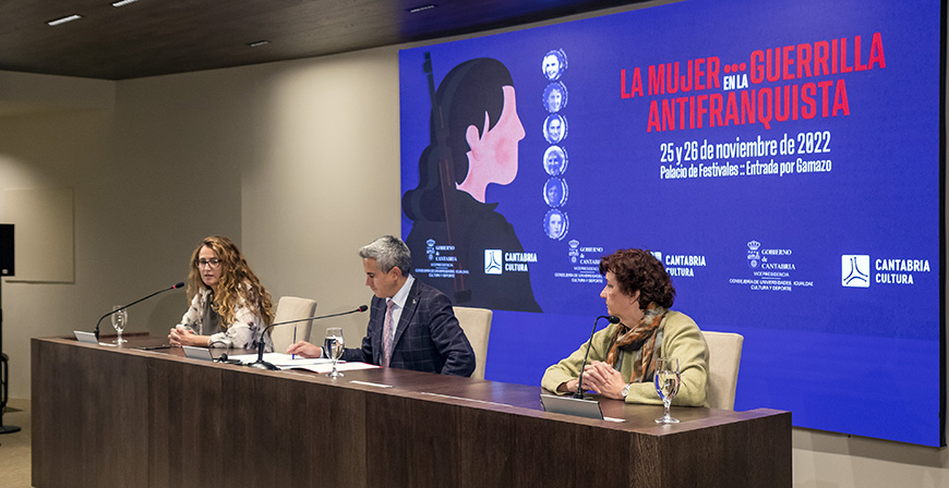 El Palacio de Festivales acoge el 25 y 26 de noviembre las jornadas 'La mujer en la guerrilla antifranquista'