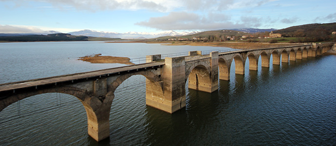 El Pantano del Ebro, al 41,6%, acumula casi 225 hm3