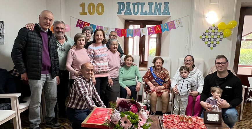 Paulina celebra un siglo de vida