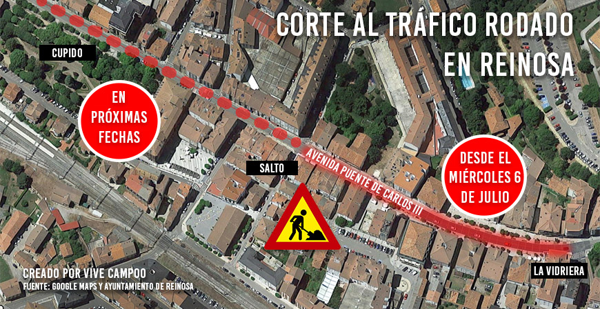 La Avenida Puente de Carlos III permanecer cortada al trfico rodado a partir de maana