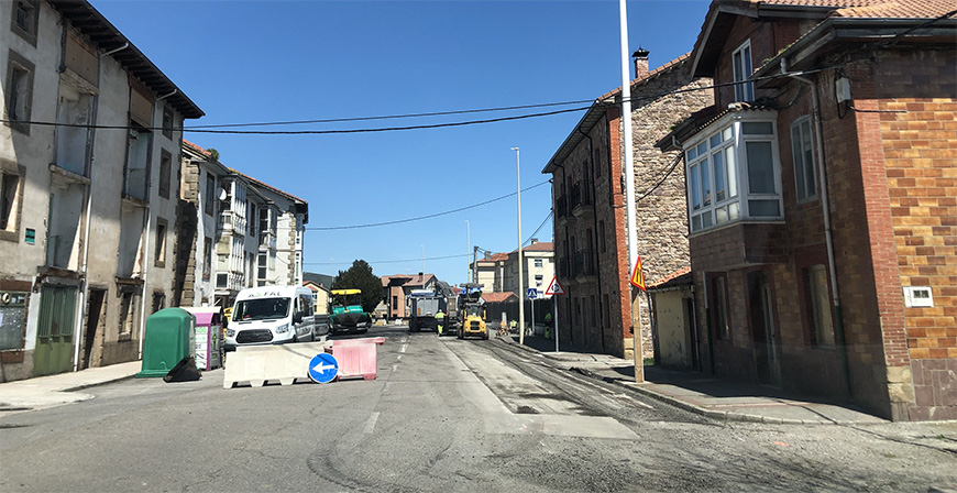 Paralizada temporalmente la obra del carril bici de Matamorosa