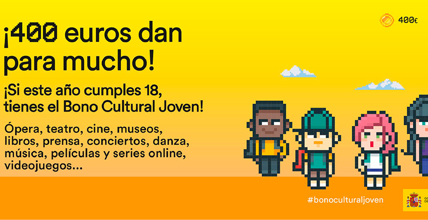 Las personas nacidas en 2007 ya pueden solicitar la ayuda de 400 euros del Bono Cultural Joven 
