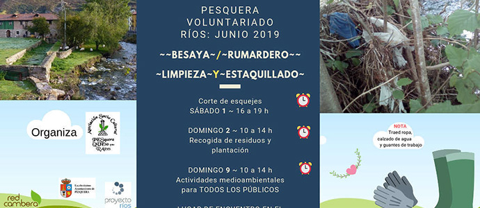 Pesquera prepara varias jornadas de voluntariado para limpiar las orillas del ro Besaya y el arroyo Rumardero 