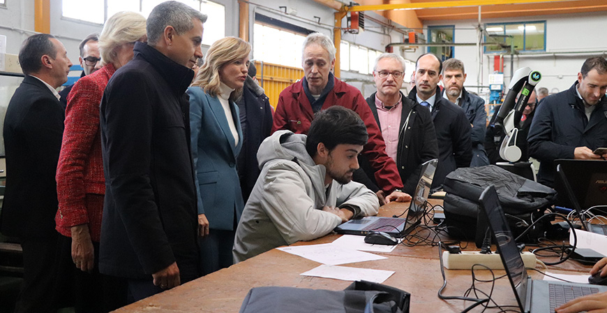 Pilar Alegra visita el IES Montesclaros y subraya la importancia de la inversin pblica 