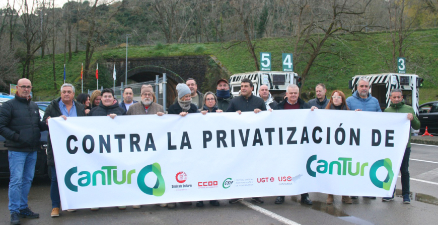 La plantilla de Cantur sigue en pie de guerra contra la privatizacin de los servicios de hostelera de Alto Campoo