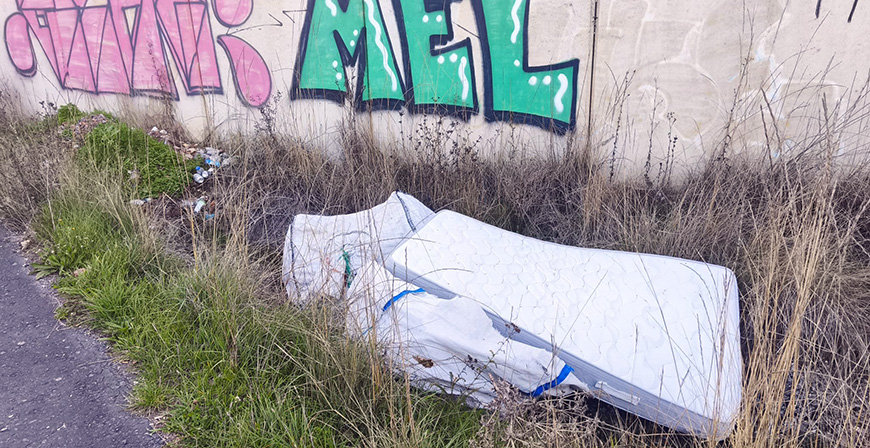 El Pleno de Enmedio reclama medidas para acabar con la acumulaci�n de basura en el acceso a Ca�eda