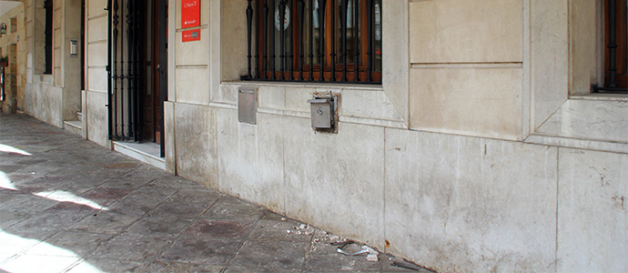 La Polica Local frustra un robo en un cntrico banco de Reinosa de madrugada
