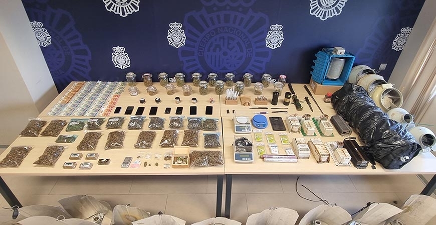 La Polica Nacional clausura en Santander una Asociacin Cannbica y detiene a nueve personas