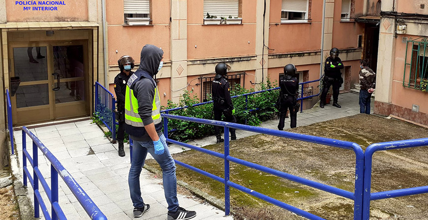La Polica Nacional desmantela un importante punto negro de venta de drogas