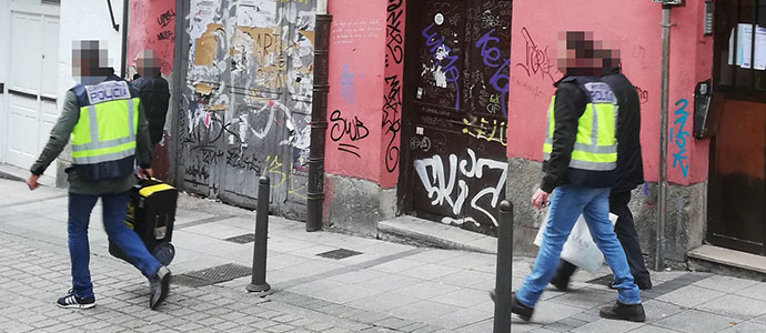 La Polica Nacional erradica un punto negro de venta de cocana en Santander