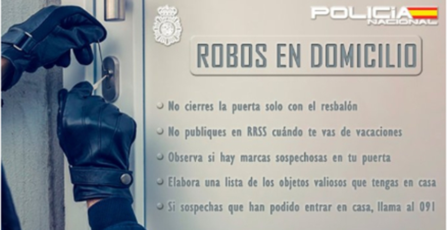 La Polica Nacional ofrece una serie de consejos de seguridad para las vacaciones