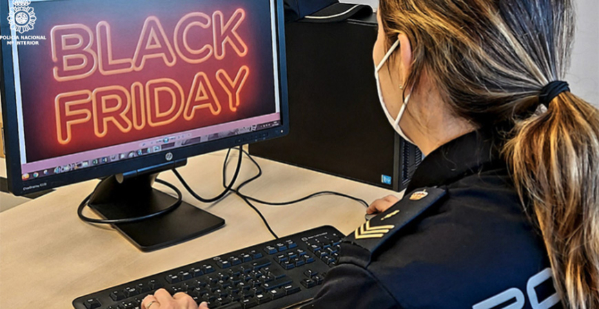 La Polica Nacional recuerda las pautas para evitar estafas online en el Black Friday