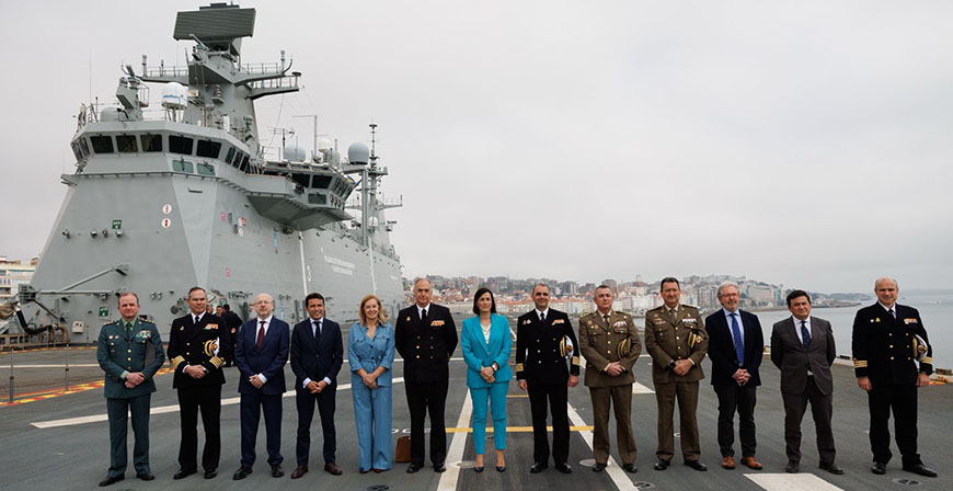 El portaaviones �Juan Carlos I' de la Armada permanecer� hoy y ma�ana en Santander