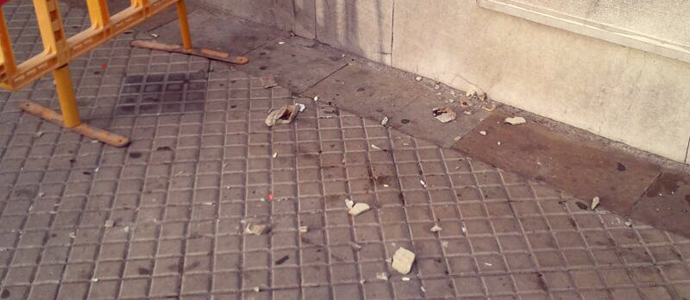 Precaucin en la Avenida Puente de Carlos III