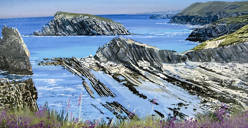 La presidenta de Cantabria felicita la Navidad con una ilustracin de Costa Quebrada para apoyar su declaracin como Geoparque de la UNESCO