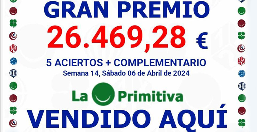 La Primitiva deja 26.469 euros en Reinosa