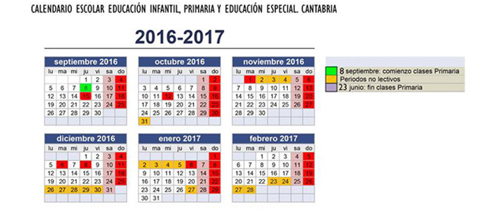 Los escolares cntabros disfrutarn de un periodo de vacaciones cada dos meses lectivos