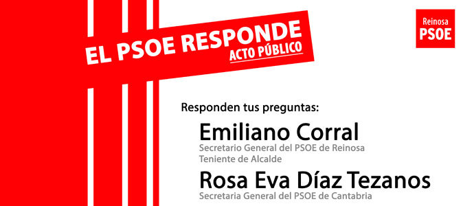 'El PSOE responde' en un acto pblico para todos los ciudadanos
