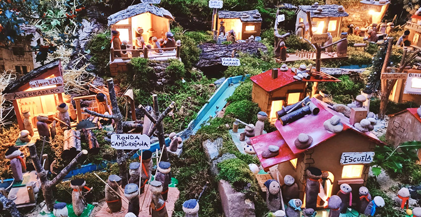 El 'pueblo campurriano' vuelve a la calle Tres Mares por Navidad