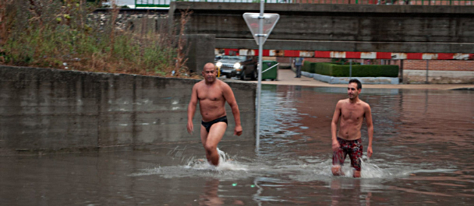Los Puentucos anegados por ms de un metro de agua