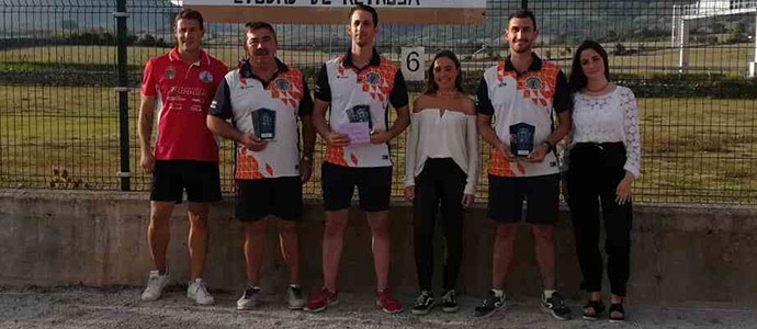Ramn, lvaro y ngel, del Club del Roble, levantaron el I Open Nacional de Petanca Ciudad de Reinosa