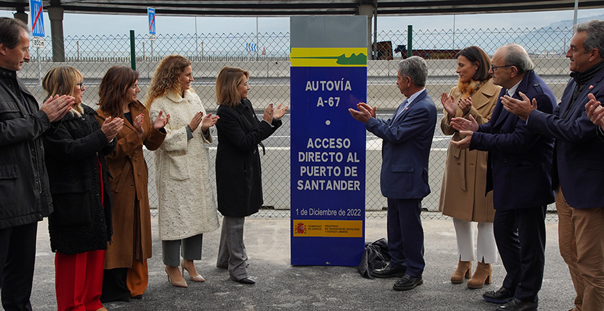Raquel Snchez anuncia la licitacin de las obras del tercer carril de la A-67 hasta Polanco y del nuevo tramo de la A-73 entre Montorio y Quintanaortuo