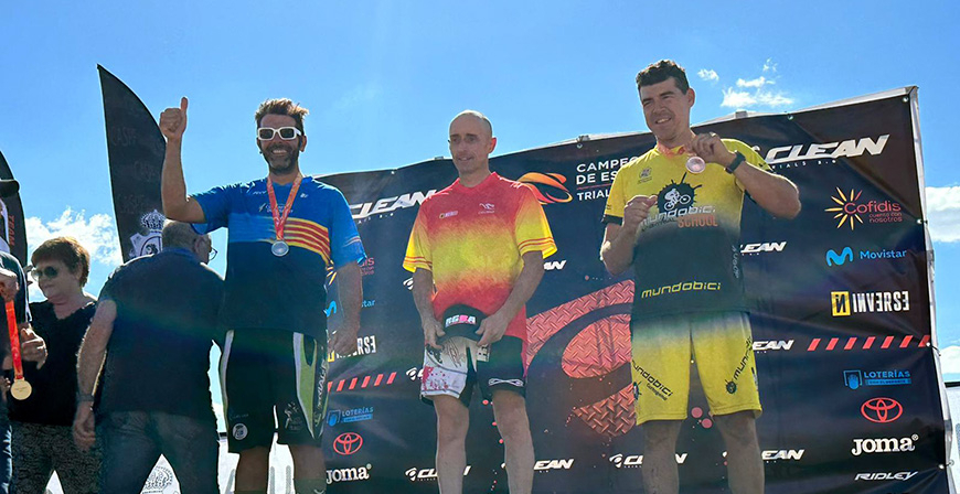 Ral Gutirrez, campen de Espaa de Trial Bici UCI Mster 40