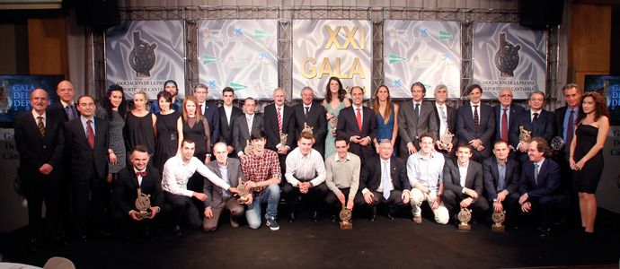 Ral Gutirrez, Laro Herrero y Javier Gutirrez, premiados en la Gala del Deporte Cntabro