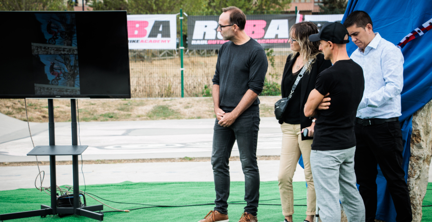 Ral Gutirrez pone nombre al bike park de Reinosa