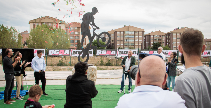 Ral Gutirrez pone nombre al bike park de Reinosa