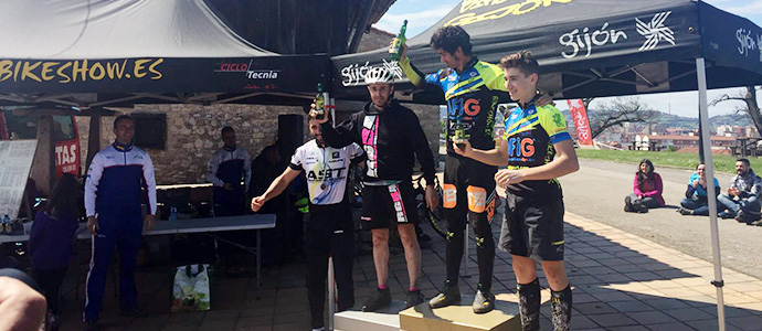 Ral Gutirrez, segundo en la Copa de Asturias de Trial bici